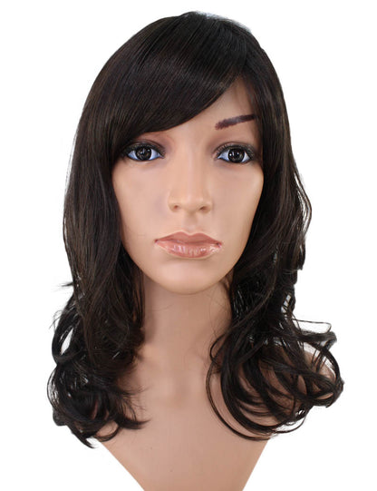 エアリーカールが可愛い！ふわふわヘアで柔らかな女の子に  耐熱です ウィッグネット付き W-537