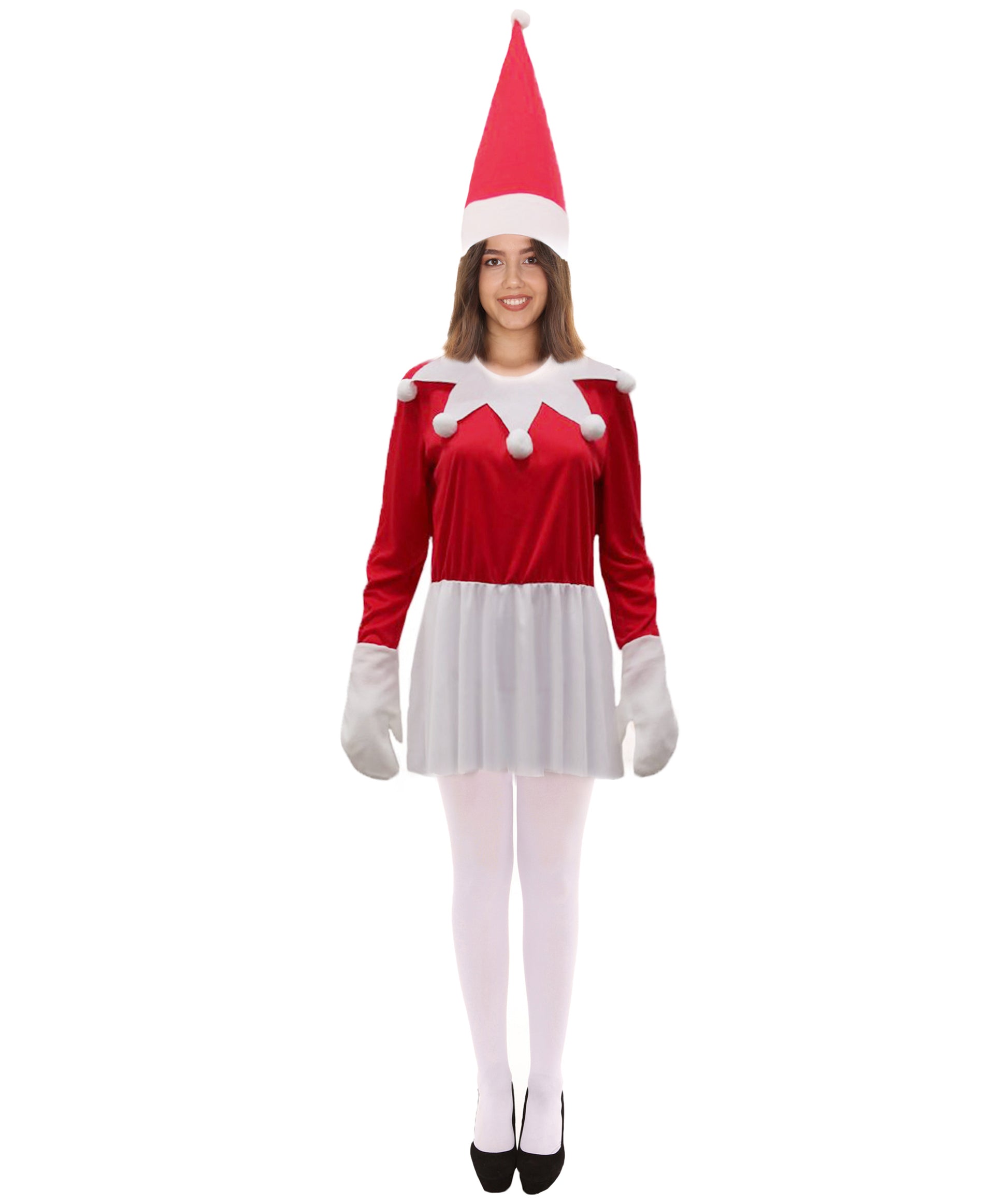 Wigs2you.com JCX-017女性のクリスマスエルフの少女赤色コスチューム,コスプレ衣装 。