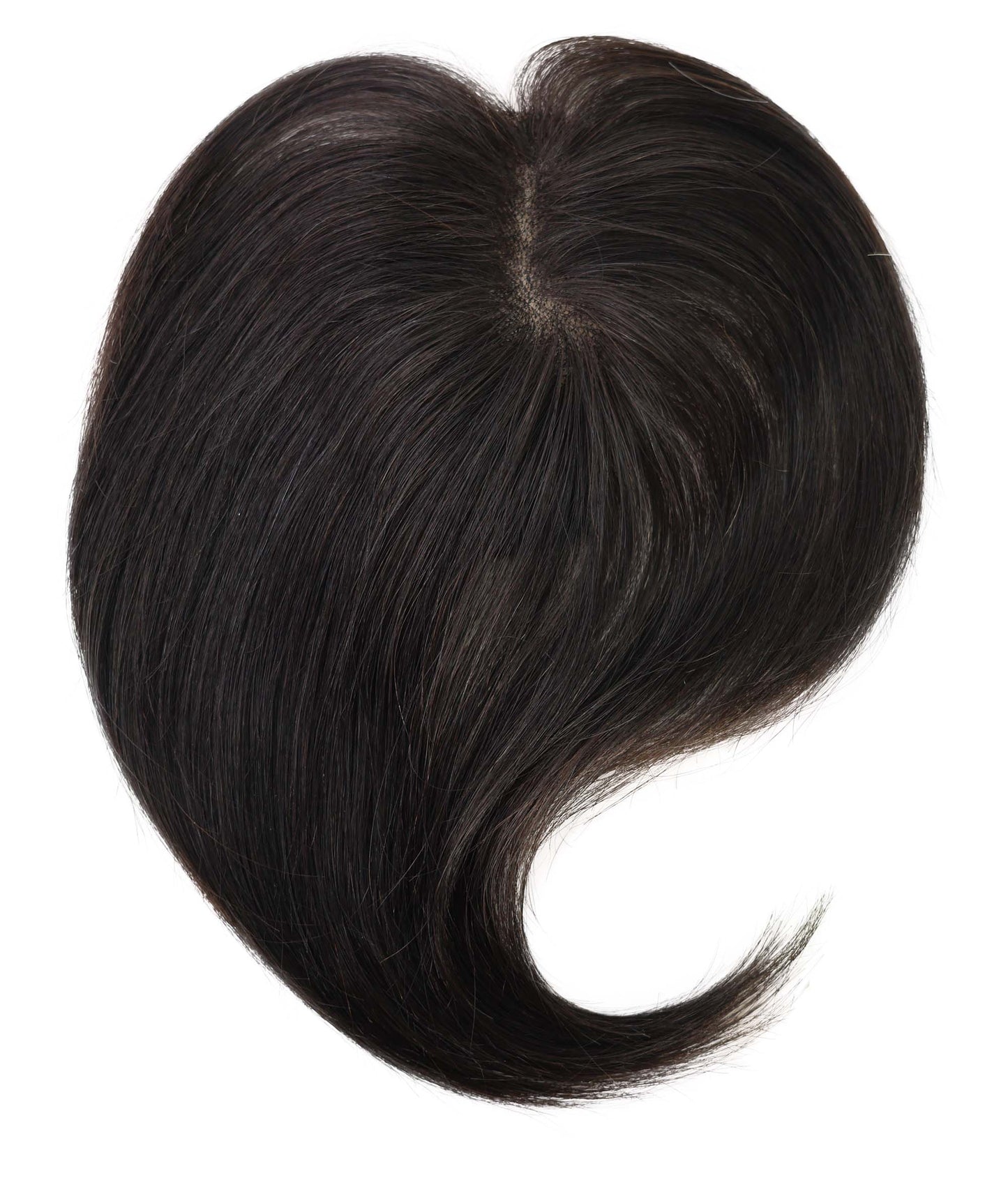 Wigs2you HTHTP-029 女性用100％人毛部分ウィッグ – ナチュラル前髪トップカバー、ショート＆シルク仕上げ – 医療用・日常用