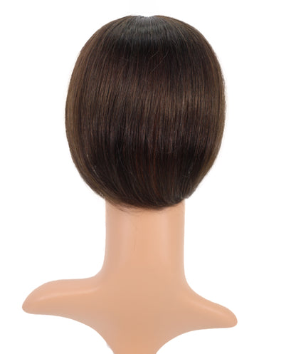Wigs2you HTHTP-030 女性用100％人毛部分ウィッグ – ナチュラル前髪トップカバー 8インチショートヘアピース – 医療用・普段使い用 "