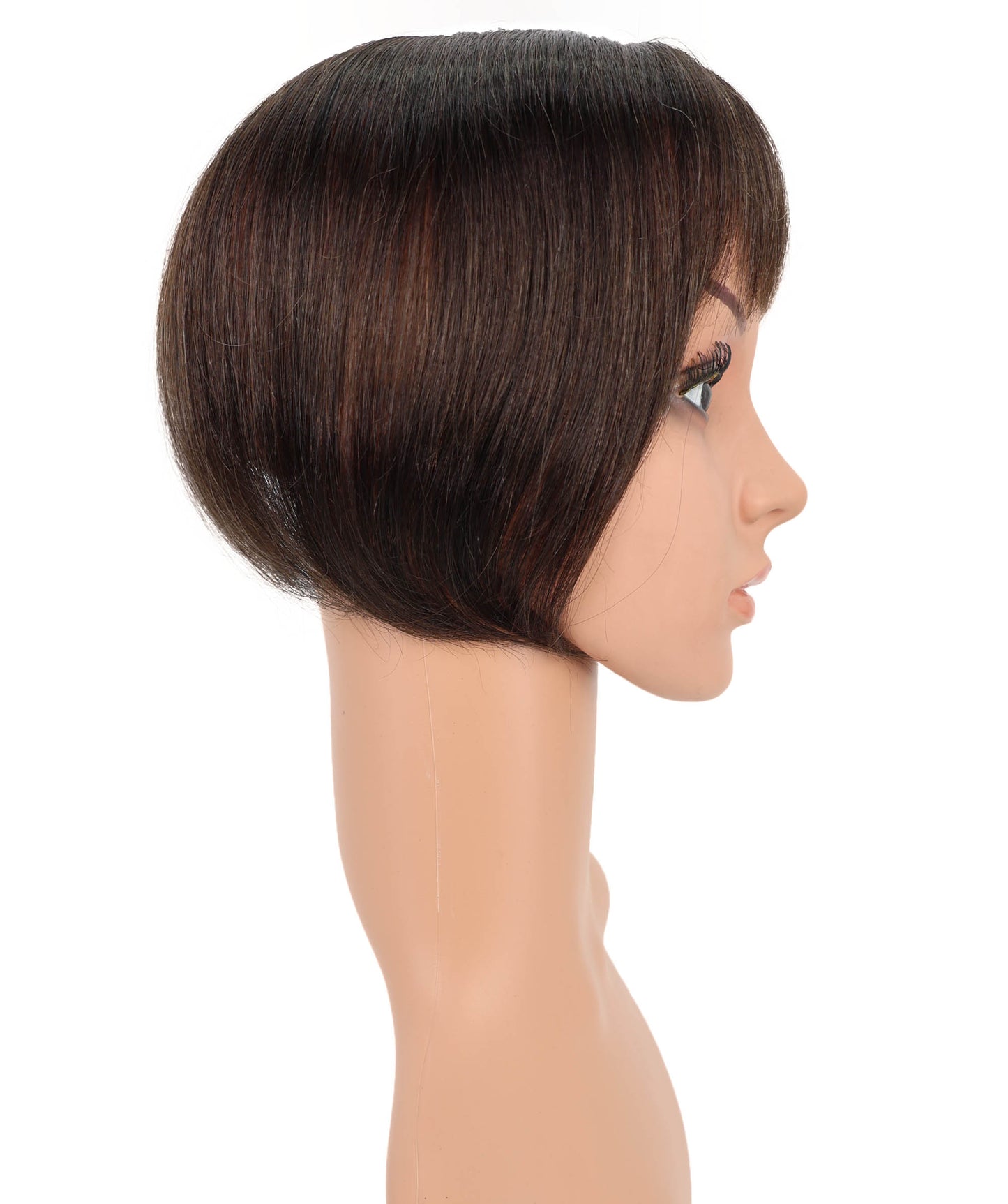 Wigs2you HTHTP-030 女性用100％人毛部分ウィッグ – ナチュラル前髪トップカバー 8インチショートヘアピース – 医療用・普段使い用 "