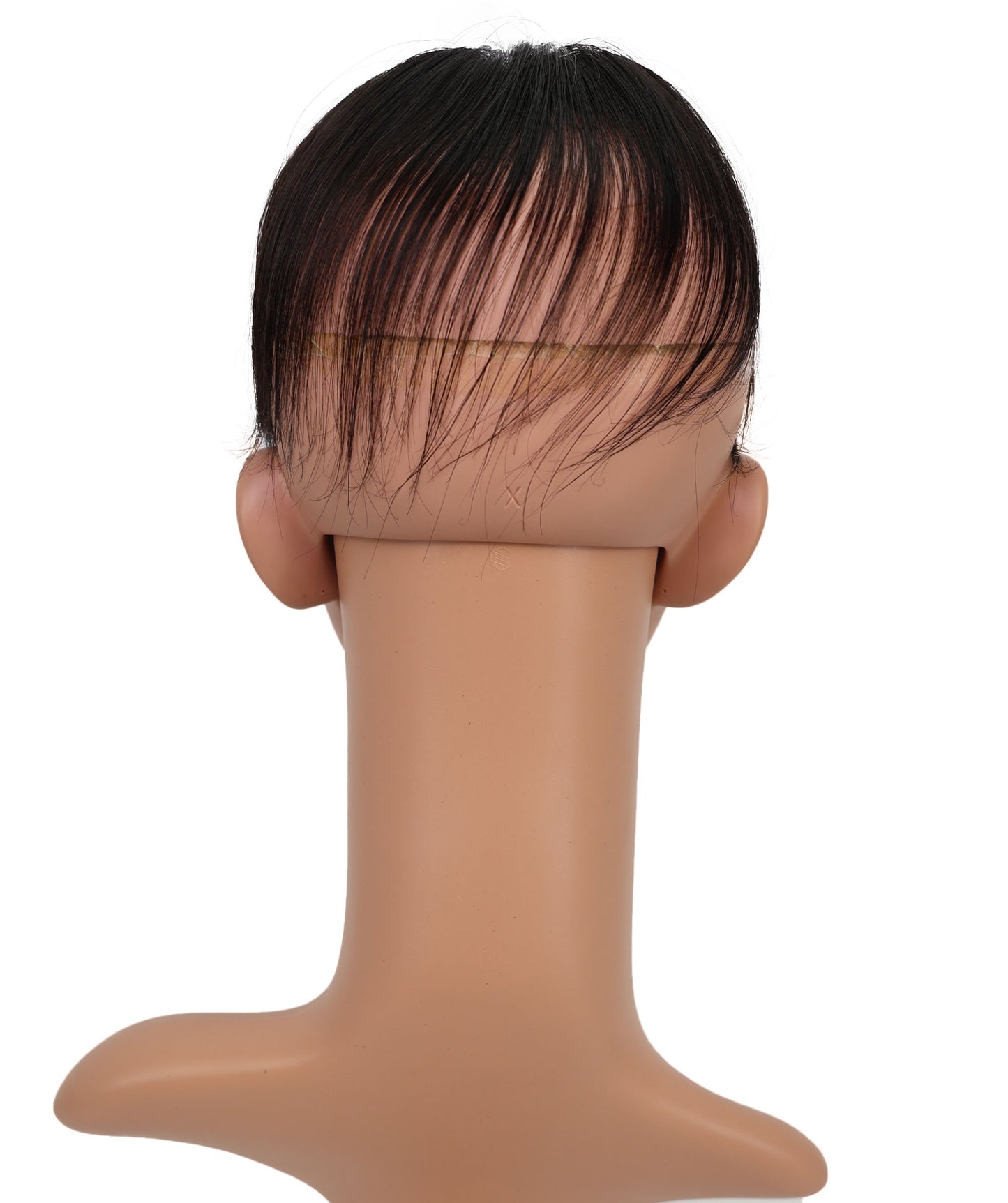 Wigs2you HTHTP-031 女性用100％人毛トップヘアピース – ナチュラル前髪付きクラウンウィッグ 5インチショートトップカバー – 医療用・普段使い用 "