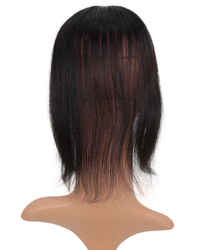 Wigs2you HTHTP-032 女性用100％人毛トップカバー – ナチュラル前髪付きウィッグ 4〜12インチ軽量ヘアピース – ボリュームアップ・カバー用