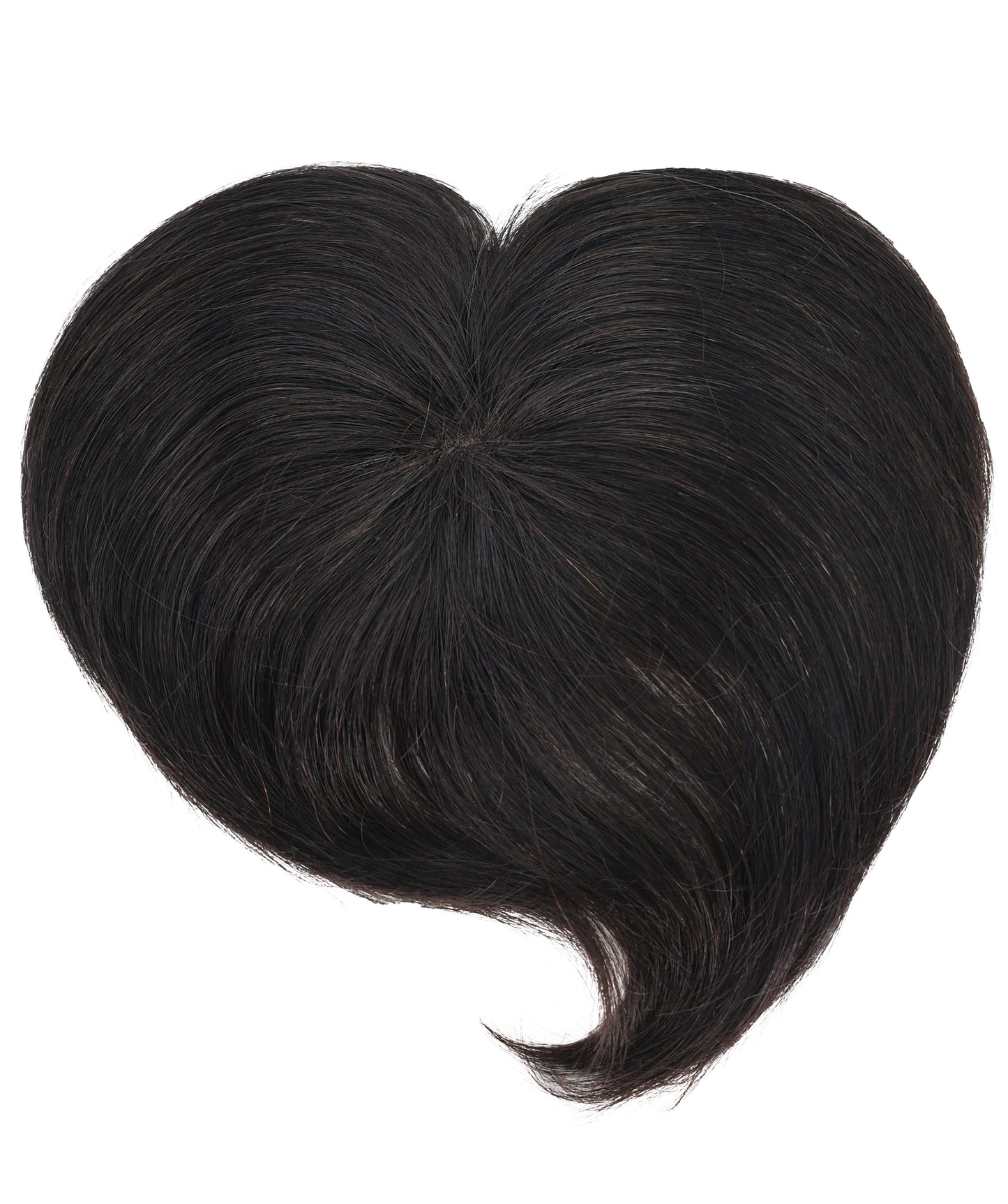 Wigs2you HTHTP-034 女性用100％人毛トップカバー – ショート前髪ヘアピース 6インチナチュラル軽量クラウンウィッグ