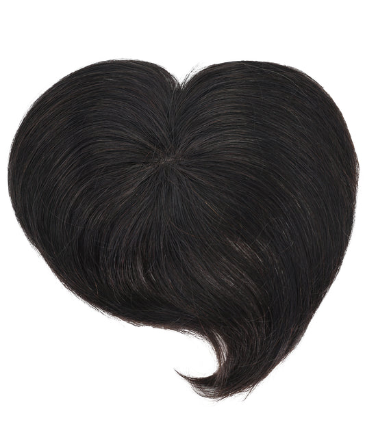 Wigs2you HTHTP-034 女性用100％人毛トップカバー – ショート前髪ヘアピース 6インチナチュラル軽量クラウンウィッグ