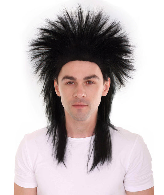 Wigs2you ハロウィン パーティー プレミアム メンズ H-600 レイブ ウィッグ ブラック
