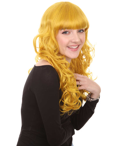 Wigs2you ハロウィンパーティープレミアム H-839 バットマン 女性ジョーカーウィッグ ゴールドカラー