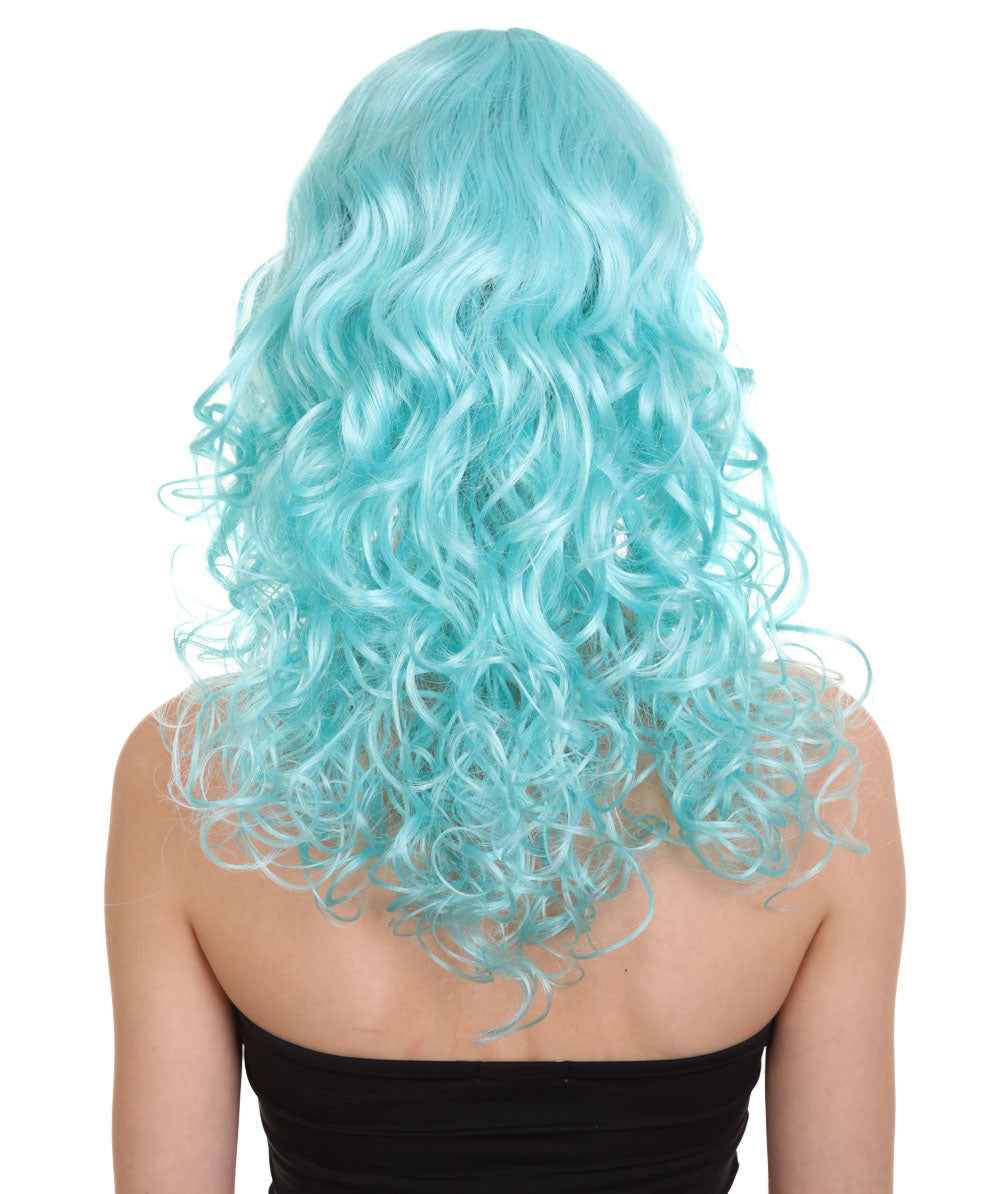 Wigs2you ハロウィンパーティープレミアム レディース H-1004 着用しやすい ベラウィッグ ブルーレイク色