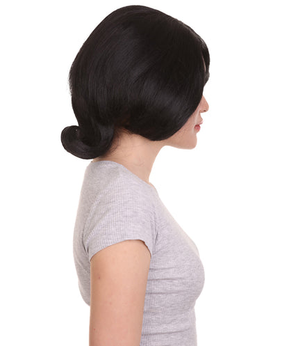 ボブズバーガー リンダ ブラックウィッグ H-4558 TV/映画ウィッグ プレミアム通気性キャップレスキャップ