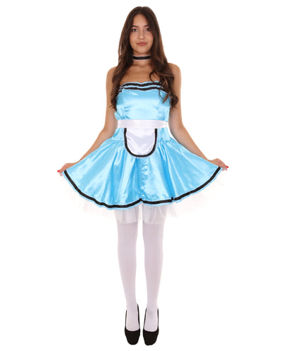 女性用 JCO-344_17 フレンチメイド制服コスプレ レイクブルーコスチューム