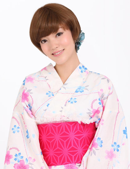 "耐熱商品☆毛流れがとても綺麗な上品ショートヘア！女性らしさを引き立ててくれるスタイルです♪ ウィッグネット付き♪ W-588 "