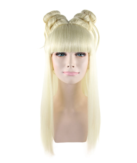 Wigs2you ハロウィン パーティー プレミアム レディース H-1215 快適なフィット感のブロンド アジアン プリンセス ウィッグ