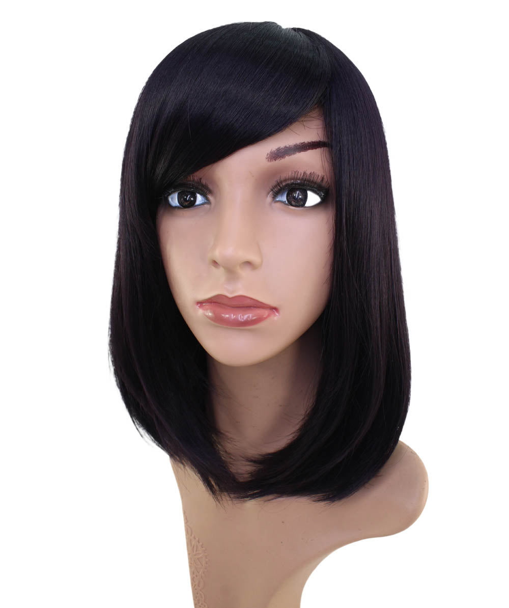 Wigs2You ミディアムストレートウィッグ サイドバング付き フルウィッグ 耐熱ファイバー製 コスプレ・イベント用 - サンディブラウン C-069