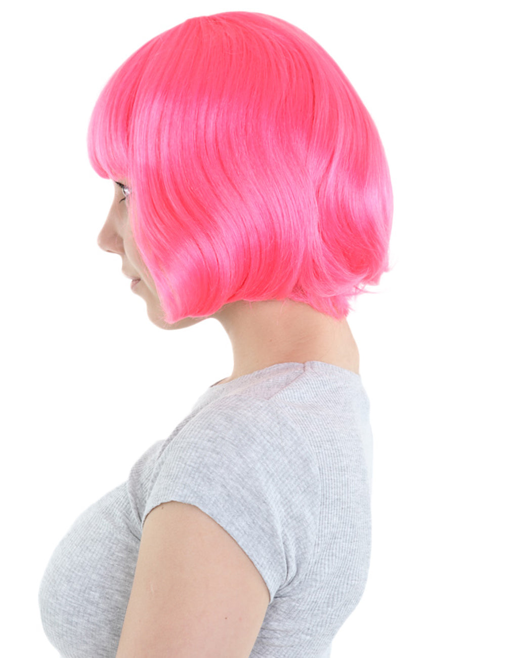 Wigs2you ハロウィンパーティープレミアムレディース H-563 ピンク "Lady Bob" ウィッグ