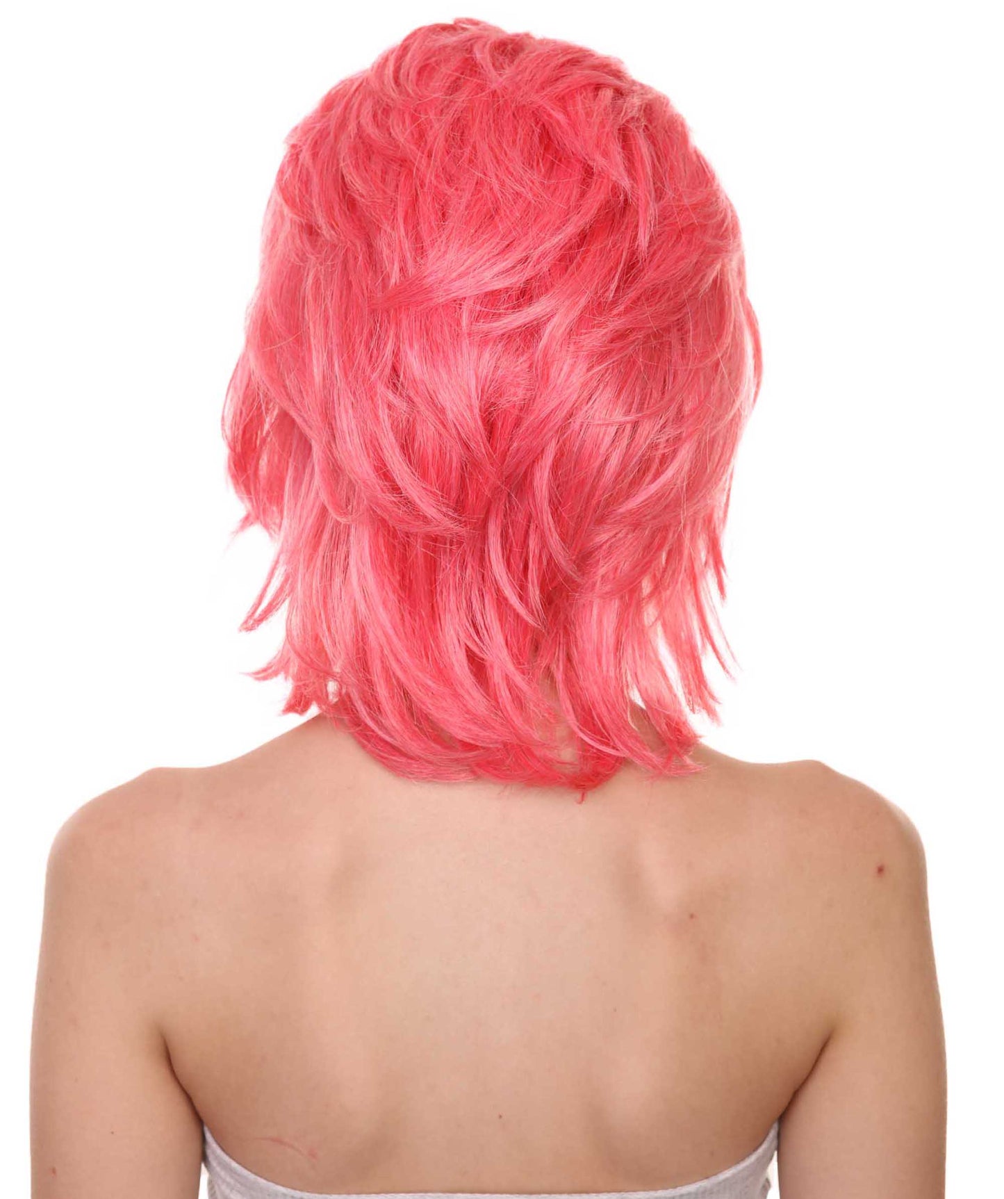 ハロウィンパーティープレミアムレディ H-5439 ミディアムレングス ボスの娘ウナウィッグ ピンク