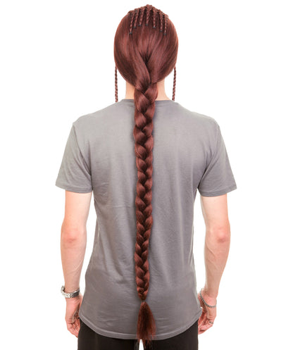 Wigs2you H-5655 大人用男性用ヒューマノイド戦士編み込みダークオーバーンウィッグ