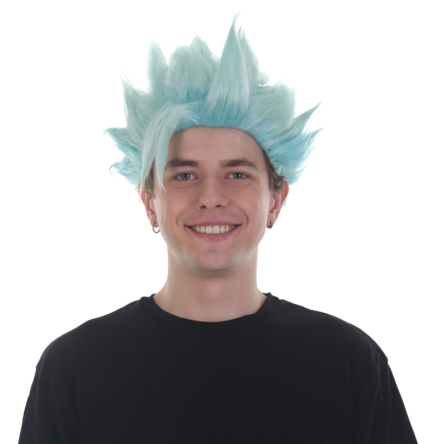 メンズ H-5618 (10インチ) ショートレングス スパイクド ハロウィンコスプレ アニメバンコスチューム ウィッグ 合成ソフトファイバーヘア
