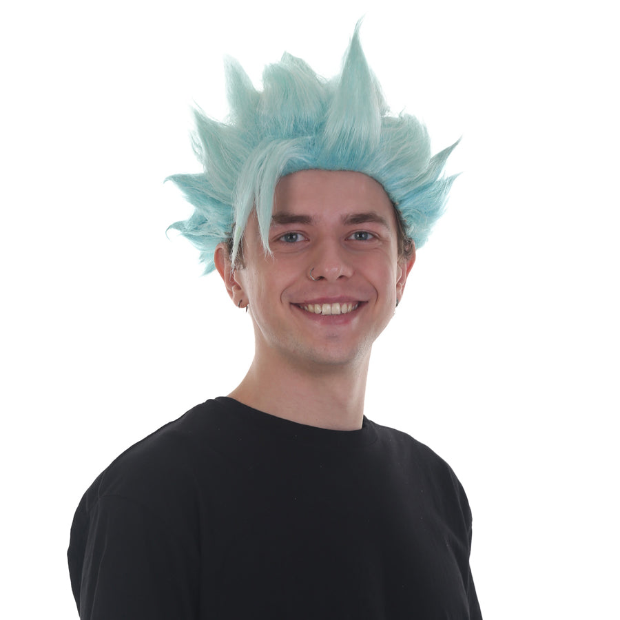 メンズ H-5618 (10インチ) ショートレングス スパイクド ハロウィンコスプレ アニメバンコスチューム ウィッグ 合成ソフトファイバーヘア