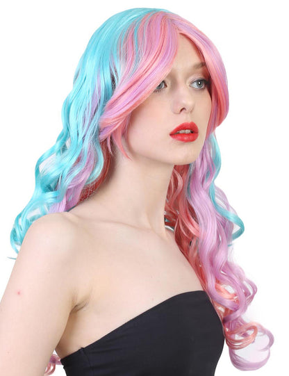 Wigs2you ハロウィンパーティー プレミアム レディース H-686 ファンタジーウィッグ マルチカラー