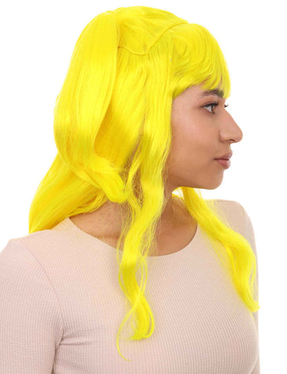 Wigs2you ハロウィンパーティープレミアム レディース H-778 バナナエンジェルウィッグ ネオンイエロー色