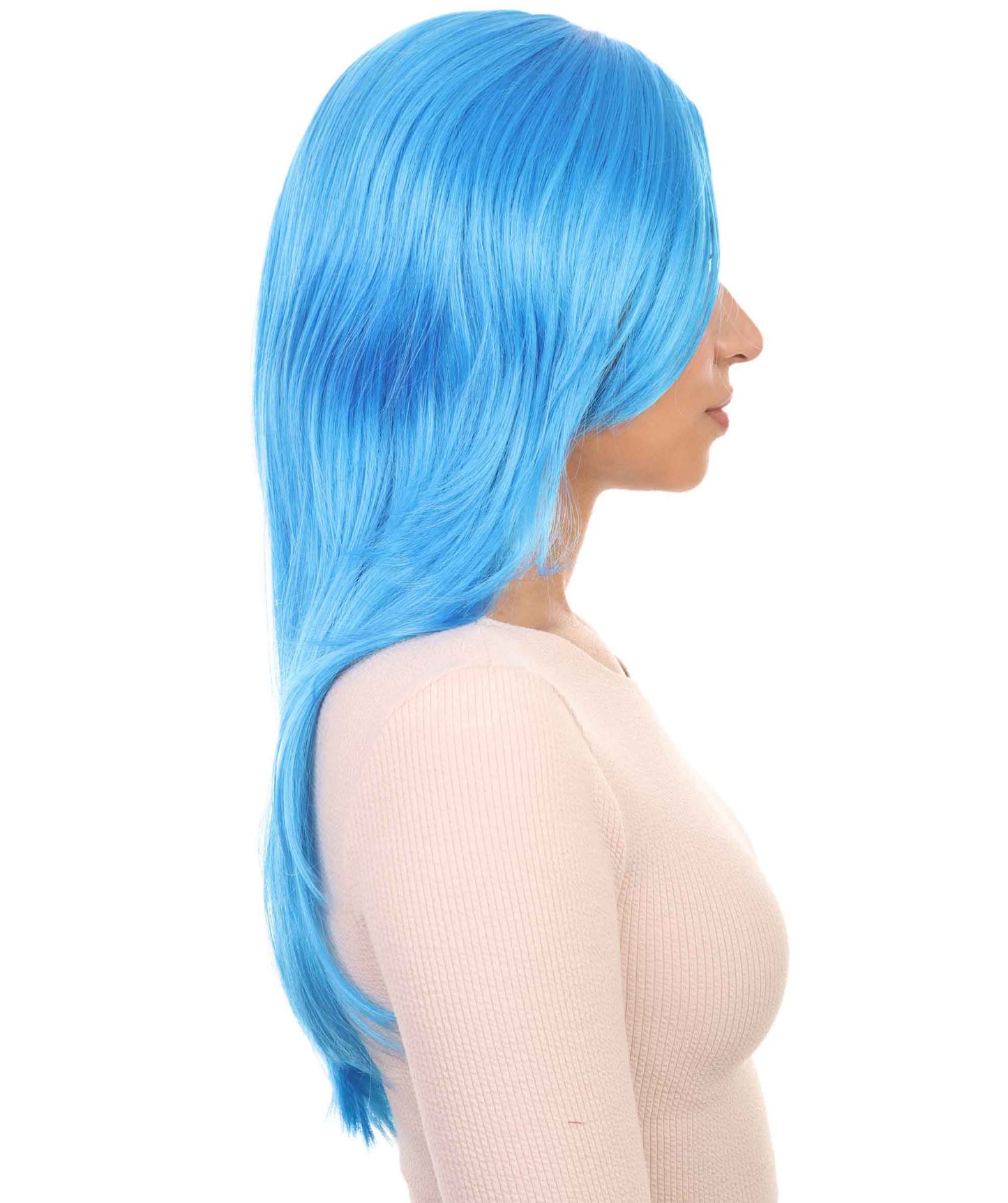 Wigs2you ハロウィンパーティープレミアム H-937 3レイヤーのパーティーガールウィッグ ロイヤルブルー色
