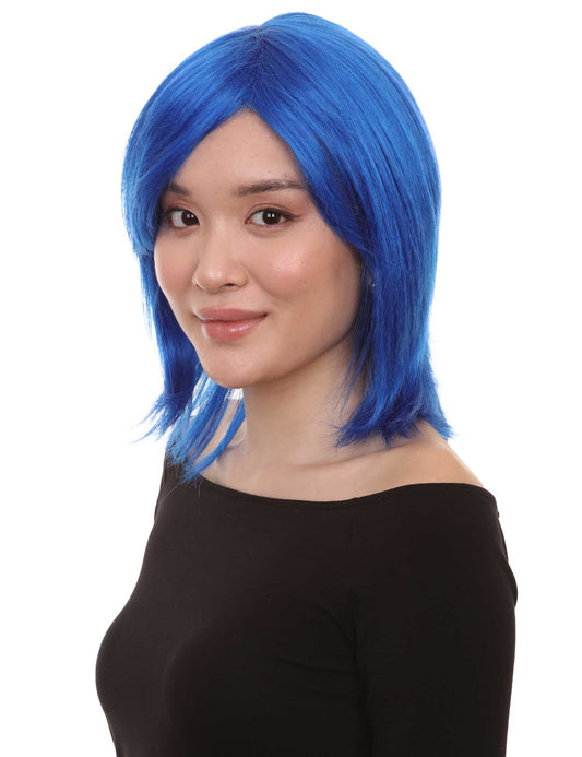 Wigs2you ハロウィン パーティー プレミアム H-1427 簡単に着用でき 快適なフィット感の女性ショート ダークブルーウィッグ