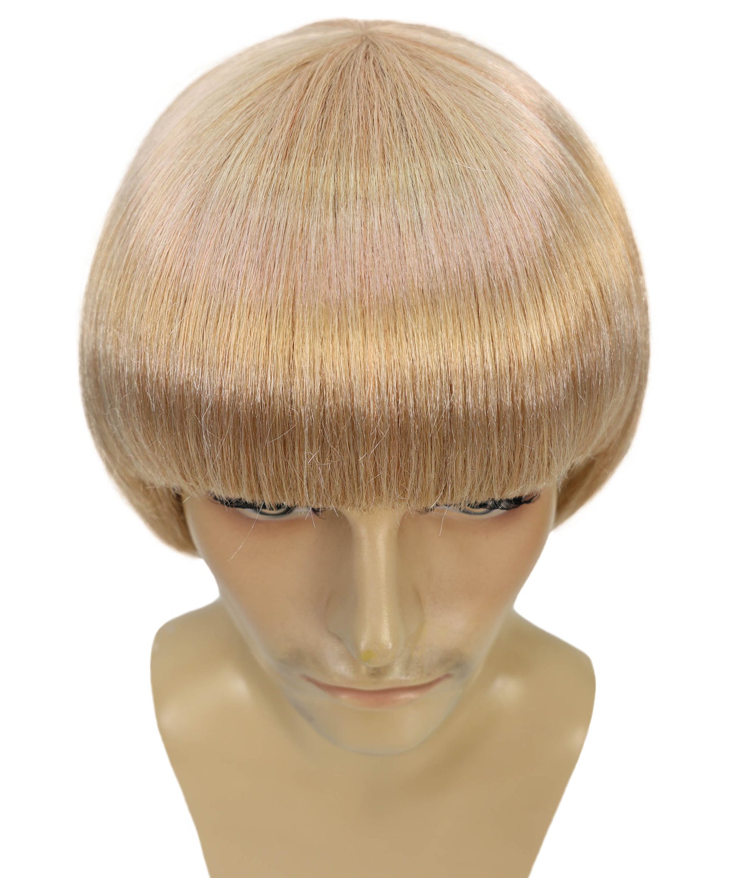 Wigs2you H-6936 大人用メンズ イヤークエイク風ブロンドボブウィッグ サングラス付き | コスプレやコスチュームイベントにぴったりの大胆なレトロルック