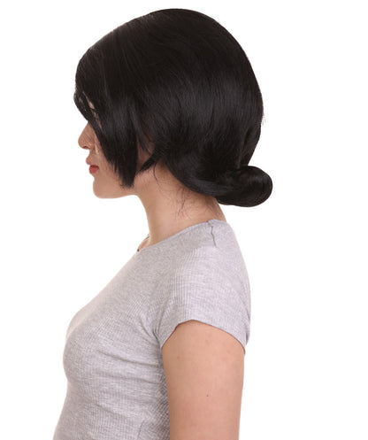 ボブズバーガー リンダ ブラックウィッグ H-4558 TV/映画ウィッグ プレミアム通気性キャップレスキャップ
