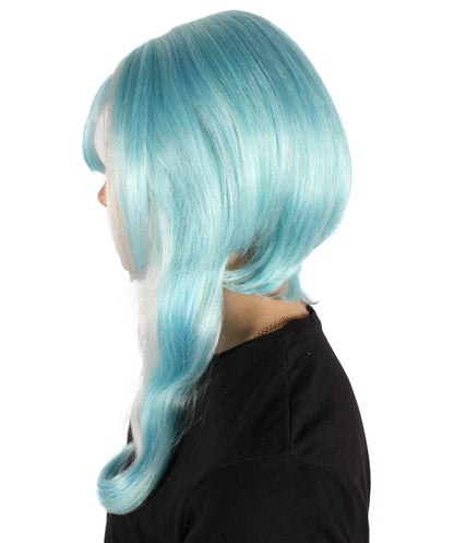 Wigs2you H-6927 ゲームキャラクター パウダーブルーウィッグ｜ハロウィンにぴったり｜難燃性合成繊維