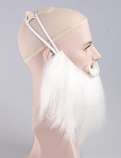 ホワイトメリークリスマスサンタのひげセットと口ひげ、Santa-013