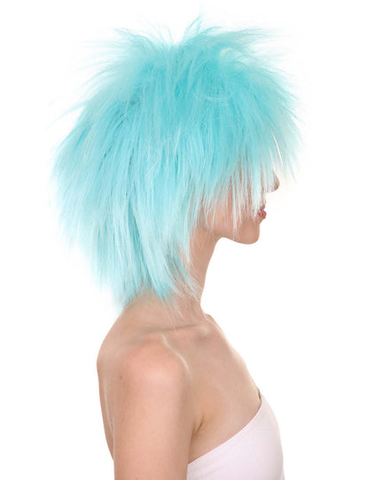 Wigs2you ハロウィンパーティープレミアムレディース H-1688 着け心地が良い とても快適 ファンキーパンク ライトブルーウィッグ