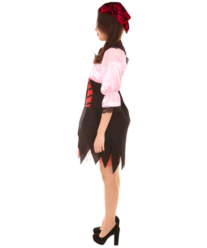ウィメンズ JCP-021_3 コスチューム セクシー パイレーツ ライトピンク コスプレ コスチューム
