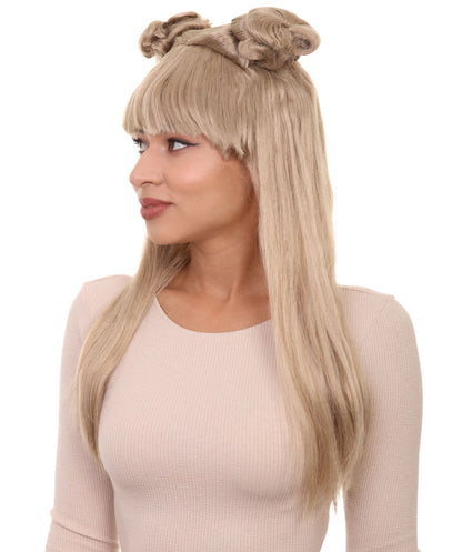 Wigs2you ハロウィン パーティー プレミアム レディース H-1217 快適なフィット感 ナチュラル ブロンド アジアン プリンセス ウィッグ