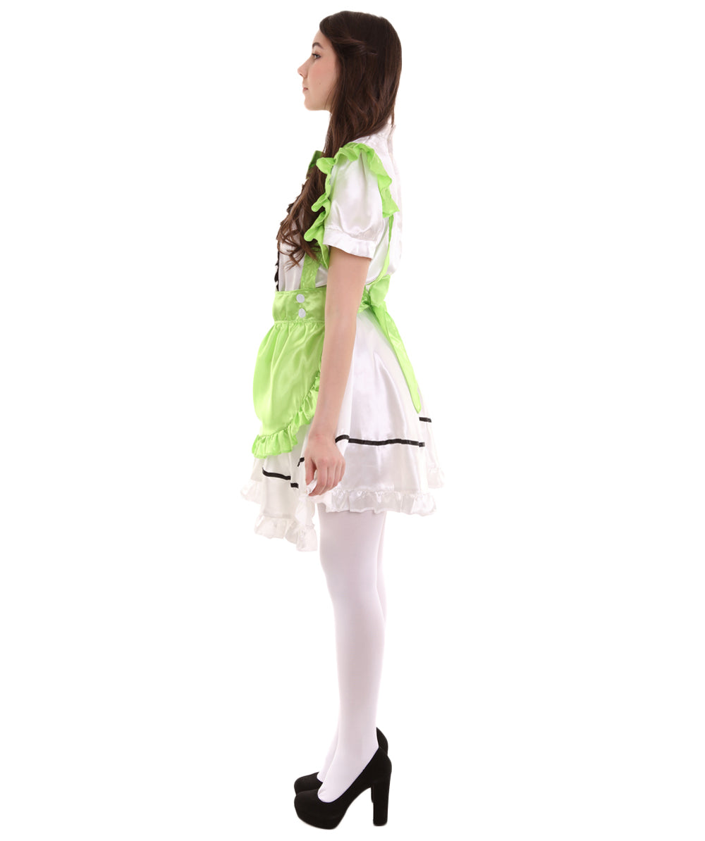 女性用 JCO-326_7 アニメ コスプレ フレンチメイド ファンシー ドレス ライム コスプレ コスチューム