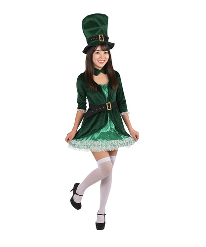 女性用 JCP-003 ラッシャス・レプラコーン コスチューム グリーン ハロウィン コスチューム