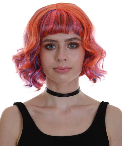 レイ・オブ・ライト ハロウィンパーティープレミアム レディース H-5268 ピンク ウェービー トレンディ レイ・オブ・ライト ウィッグ