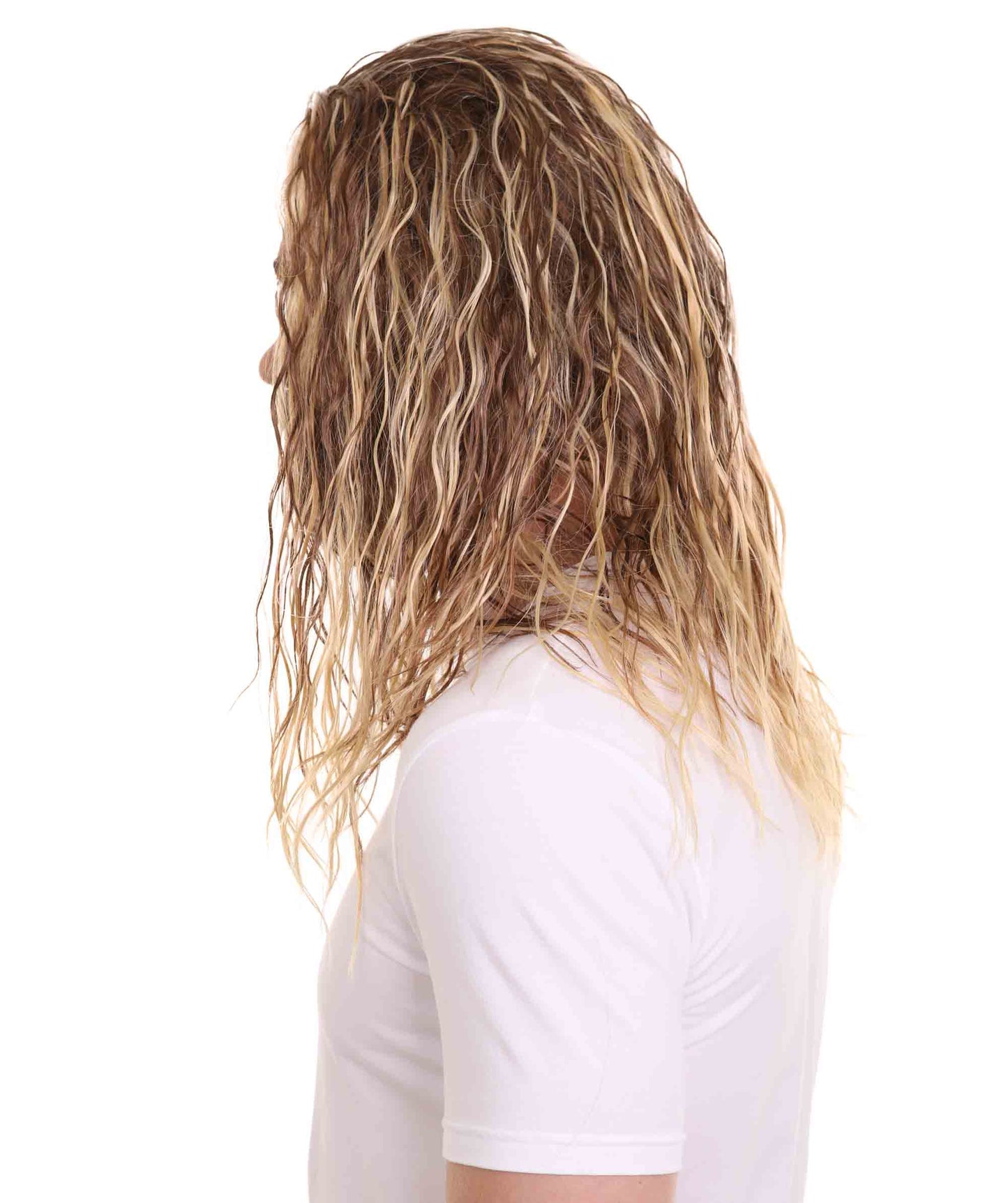 ハロウィンパーティー プレミアム 男性用 H-2398 コスプレ ウィッグ ジャスティスリーグ アクアマン ウィッグ および ビアード セット