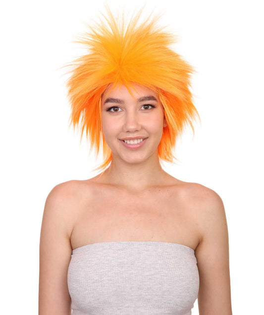 Wigs2you ハロウィンパーティープレミアムレディース H-1682 着け心地が良い とても快適 ファンキーパンク オレンジウィッグ