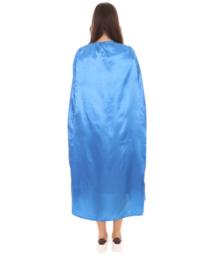 女性 JCP-124 のスローンズ・ドラゴンクイーン ブルードレスとクローク コスプレコスチューム