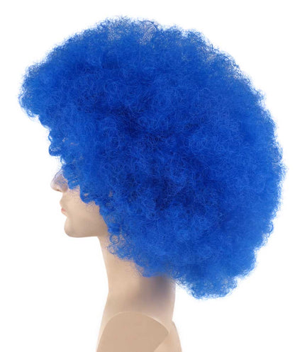 Wigs2you ハロウィンパーティープレミアム メンズ H-651 スーパーアフロウィッグ ブルー色