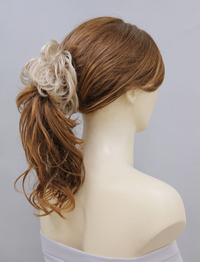 レディースファッション W-8212 アッシュブロンド ヘアアクセサリー 合成繊維