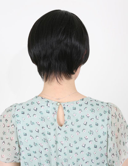 W-569,耐熱商品☆simple is bestスッキリとナチュラル さらさらボブ,ウィッグネット付き