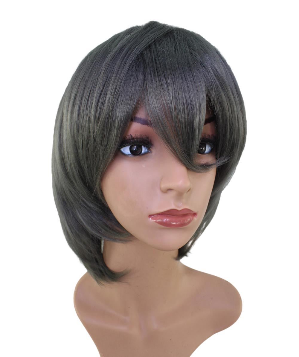 レディースファッション C-058 ミディアム C-ダークネイビー コスプレヒートスタイラブルウィッグ