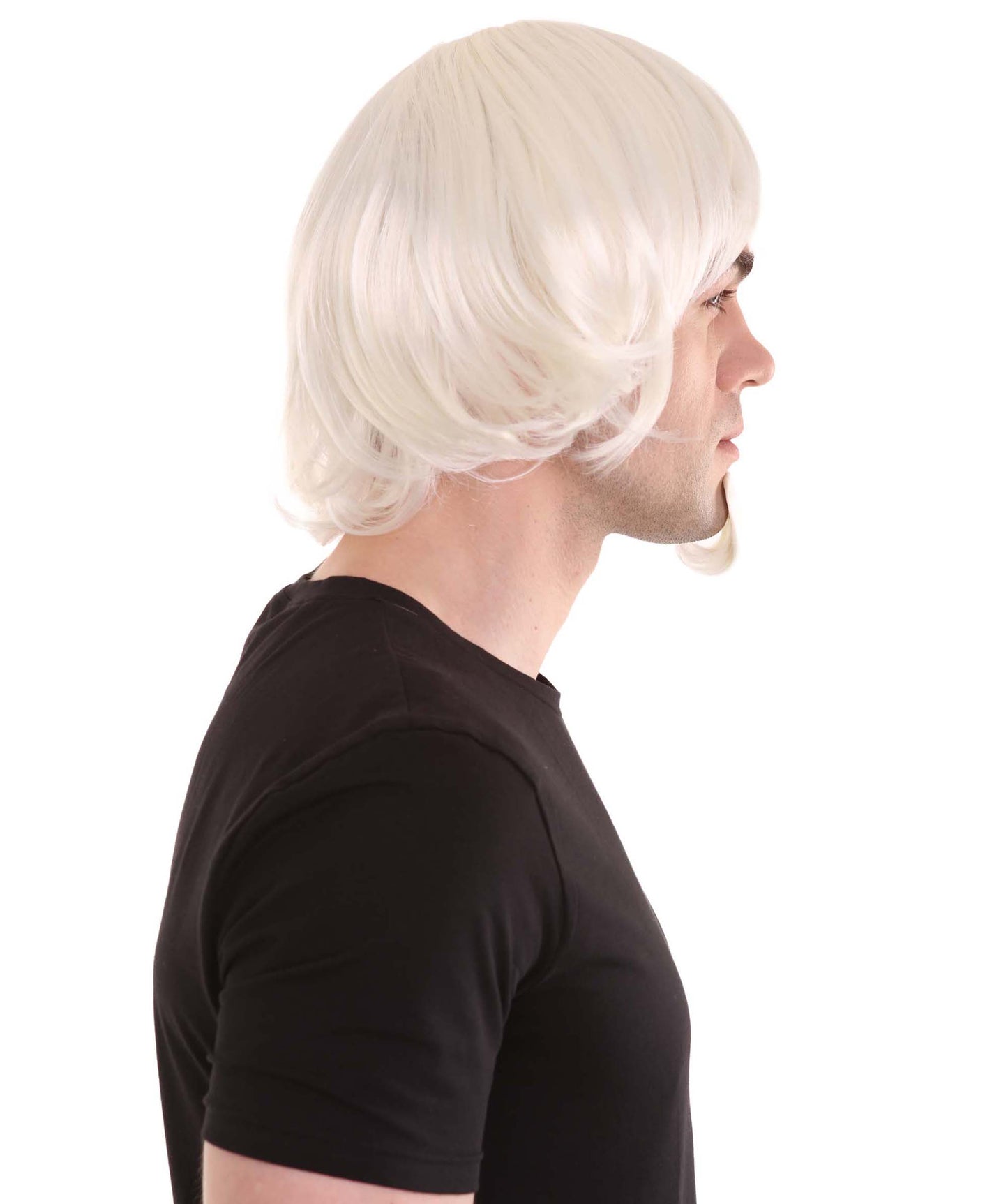 ハロウィンパーティー プレミアム 男性用 H-2253 アンクル・サム ホワイト ウィッグ および ゴーティ セット