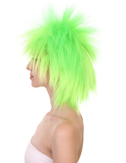 Wigs2you ハロウィンパーティープレミアムレディース H-1686 着け心地が良い とても快適 ファンキーパンク ライムウィッグ