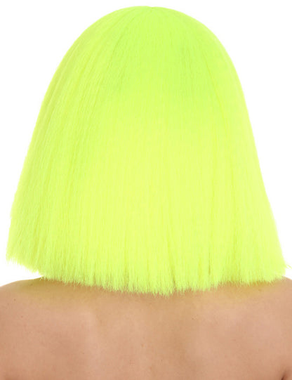 Wigs2you ハロウィンパーティープレミアムレディース H-1528 美しいルックを手に入れよう！ポップスターネオングリーンウィッグ