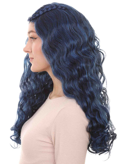 Wigs2you ハロウィンパーティー プレミアムレディース エヴィーウィッグ ディセンダンツ ダークブルーカラー H-481
