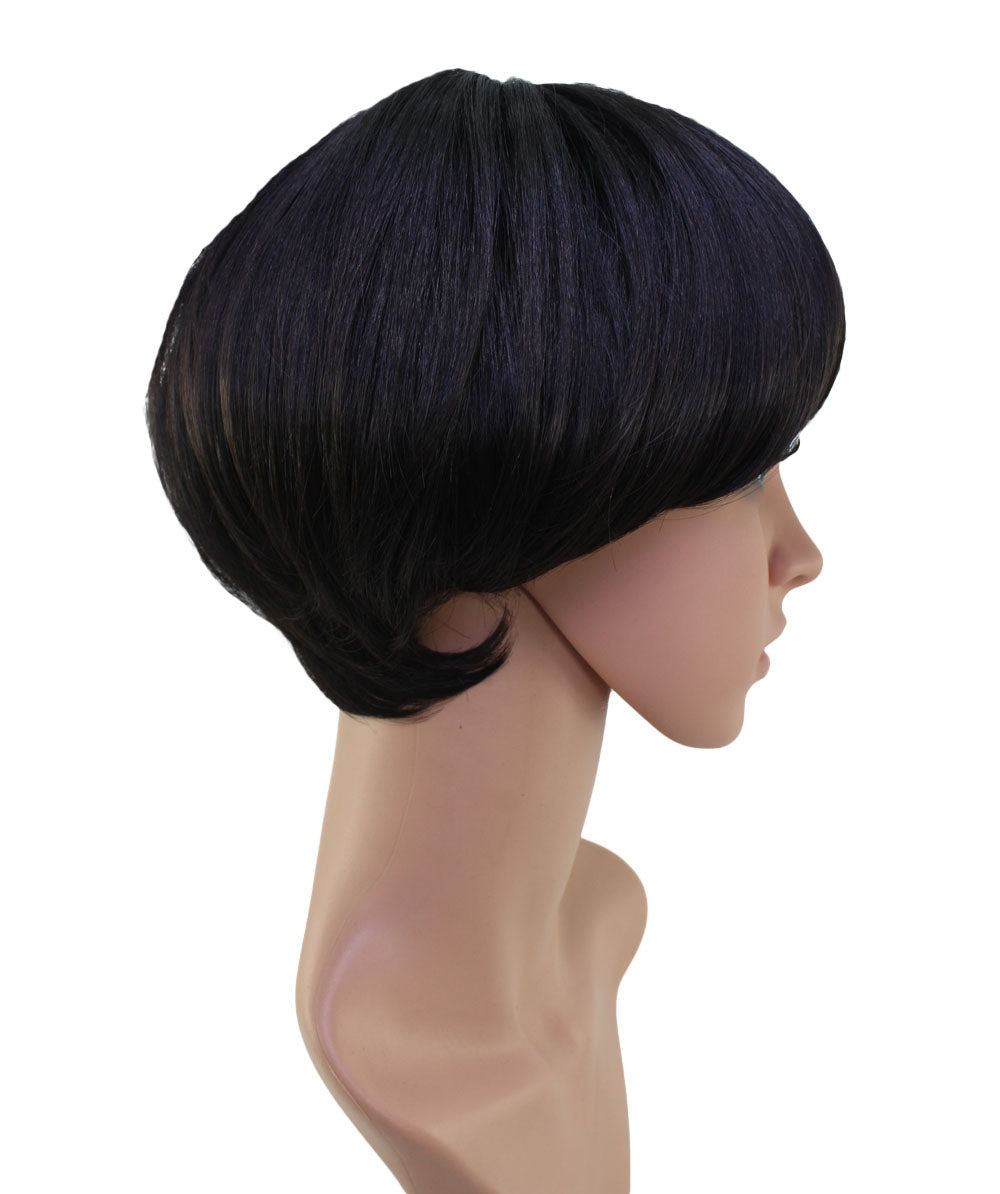 "耐熱商品☆ショートでも可愛くオシャレに♪ 丸みのあるシルエットが綺麗なショートボブスタイル♪ ウィッグネット付き♪W-554 "