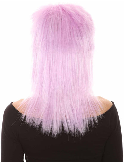 Wigs2you ハロウィン パーティー プレミアム H-1319 簡単に着用でき 快適なフィット感 80 年代女性 Lt パープル ロッカー スタイルウィッグ