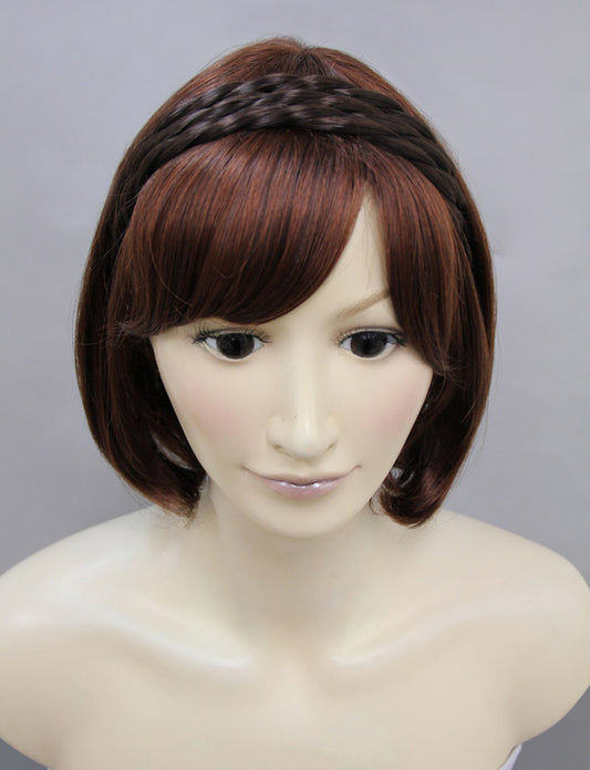レディースファッション W-8214 コッパーブラウン ヘアアクセサリー 合成繊維